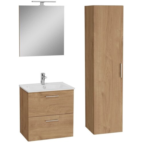 Vitra MIASET60DSET Mia 59 x 61 x 39,5 cm kopalni&amp;scaron;ki sestav s stransko omarico Slike