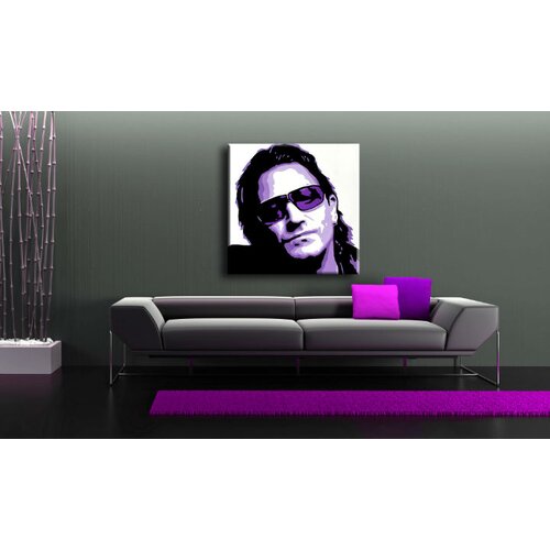  Ručno  oslikana pop art slika BONO-U2 100x100 cm Cijene