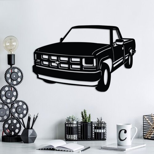 Wallity zidna dekoracija chevrolet c-k (1994 - 1996), 60 x 39 cm, crna Cene