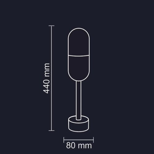  Spolja&amp;scaron;nja lampa HORTEN 1xE27/10W/230V IP44 44 cm Slike