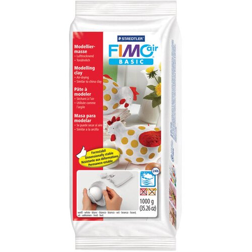  Glinamol 1kg fimo air basic staedtler 8101-0 bijela Slike