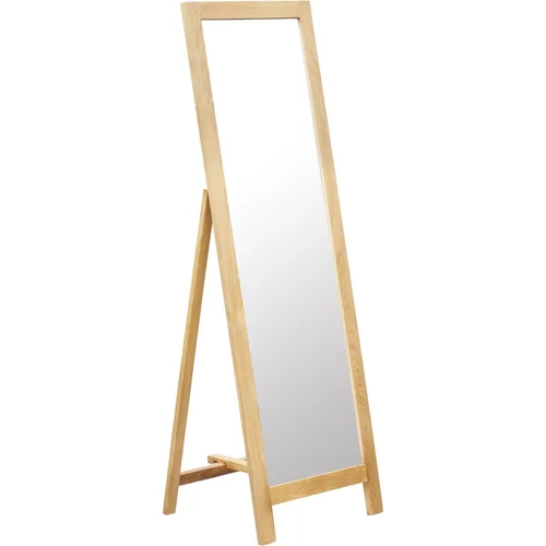 vidaXL Samostojeće ogledalo od masivne hrastovine 48 x 46,5 x 150 cm