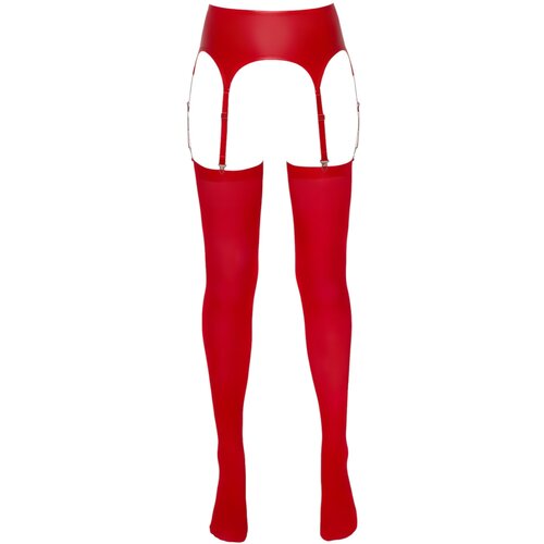 NO:XQSE Suspender Belt and Stockings 2340291 Red S/M Slike