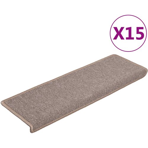 Maison Chic Preproga, Ruge za stopnice 15 kosov 65x21x4 cm svetlo rjave, (22120648) Slike