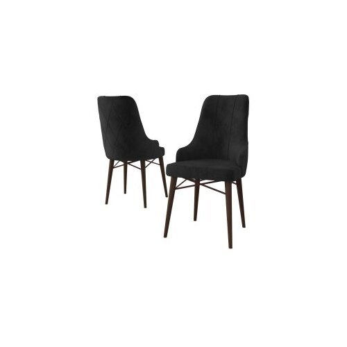 Hanah home set 2 stolice neta black brown Cene
