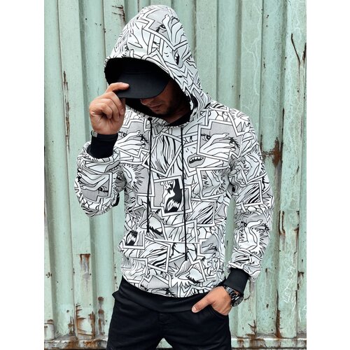 DStreet Bluza męska z kapturem biała Slike