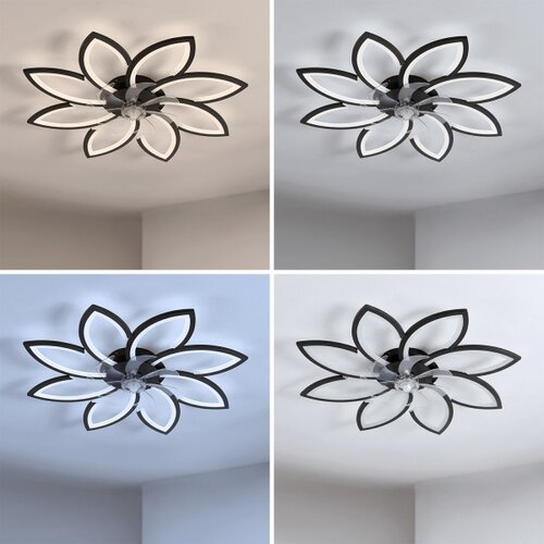 Brilagi LED prigu&amp;scaron;iva plafonski ventilator LED/43W/230V, prečnik 90 cm, crna + daljinski upravljač Slike