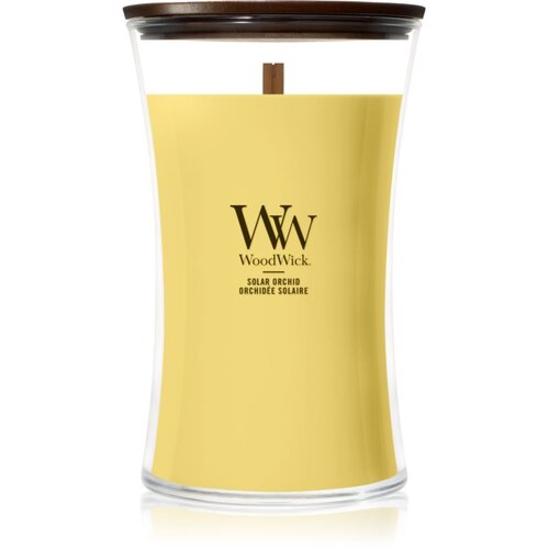 WoodWick Solar Orchid di&amp;scaron;eča sveča z lesenim stenjem 610 g Slike