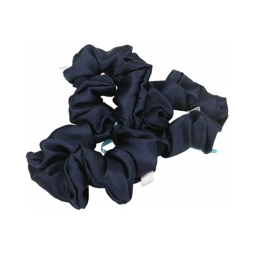 Miss Trucco Gumice za kosu izrađene od svilene - plavo-crne - Small