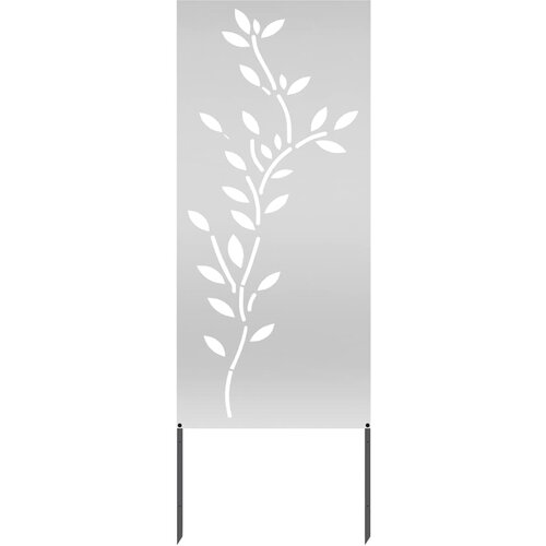  Privatnost u vrtu Cvjetni Srebrno 50 x 140 cm Pocinčani čelik Slike