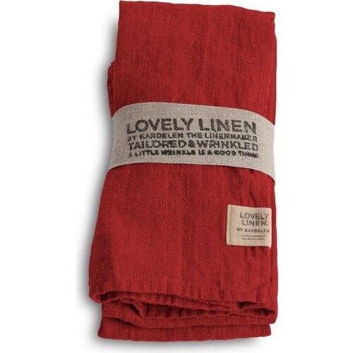 Lovely Linen Namizni tekač - Real Red Slike