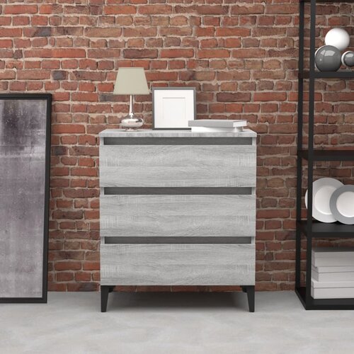 The Living Store Komoda siva sonoma 60x35x69 cm konstruiran les - Komoda, (21662511) Cene