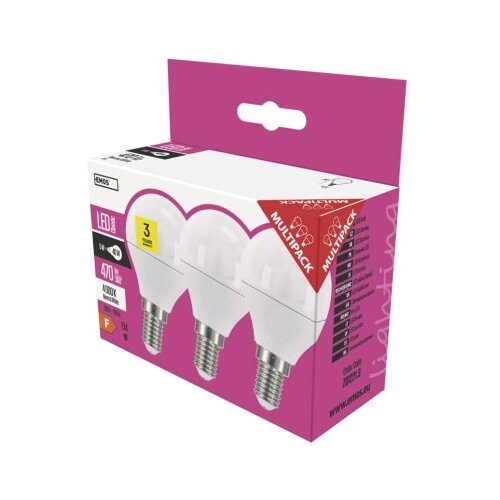  LED žarnica Classic Mini Globe / E14 / 5 W (40 W) / 470 lm / nevtralno bela 3/1 Slike