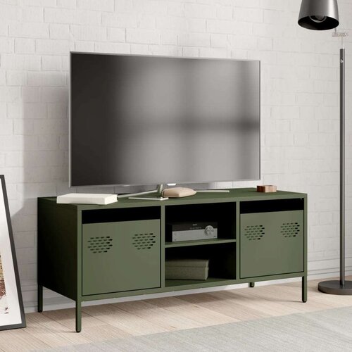 vidaXL TV ormarić maslinastozeleni 101,5 x 39 x 43,5 cm čelični Cijene