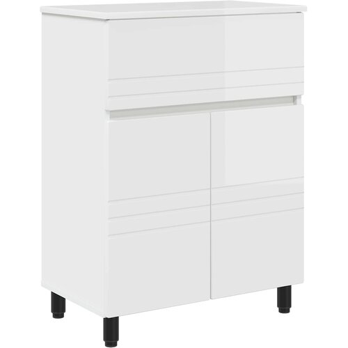 vidaXL Kopalni&scaron;ka enota Bela visok sijaj 60 x 35 x 80 cm, (5000245845) Cene