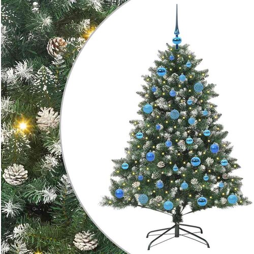  Umjetno božićno drvce Zelena 150 cm PVC, Plastika i Čelik Slike