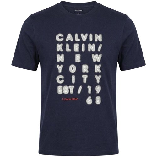 Calvin Klein Jeans Majice s kratkimi rokavi LV04RF814G Modra Cene