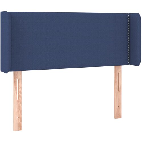 VidaXL Vzglavje z u&amp;scaron;esi modro 103x16x78/88 cm blago, (20737285) Slike