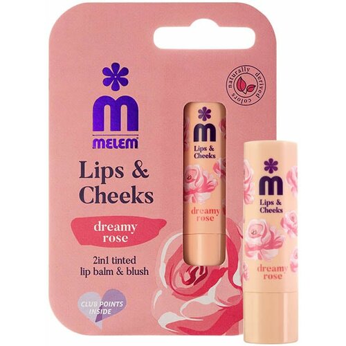 Melem lips&cheeks dreamy rose balzam za usne 4,5g Slike