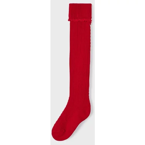 Mayoral Otroške nogavice rdeča barva