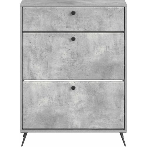  Ormar za cipele BREDA 78 x 24 x 103 cm Konstruirano drvo - Betonska siva Cene