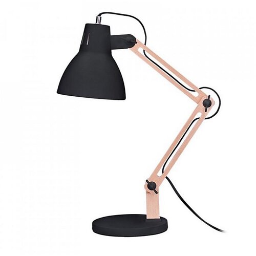 Solight WO57-B &amp;minus; Stoni lampa FALUN 1xE27/25W/230V crna/hrast Slike