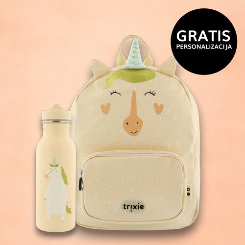 Trixie dječji ruksak + bočica 500 ml mrs. unicorn Cijene