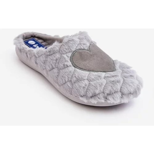 Kesi Women's Fur Home Shoes Inblu Slippers EC000099 Grey