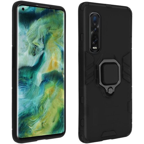 AVIZAR Ovitek Oppo Find X2 Pro, odporen na udarce, s podpornim obrocem, zbirka stojala - crna, (20600000) Cene