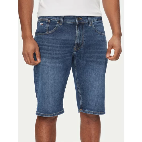 Tommy Jeans Jeans kratke hlače Ronnie DM0DM18791 Modra Slim Fit