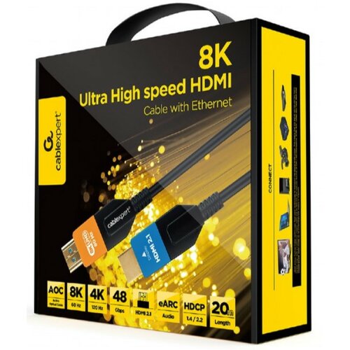Gembird CC-HDMI8K-AOC-20M active optical (aoc) ultra high speed hdmi 2.1 8K uhd with ethernet 20m Slike