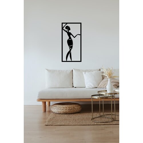 Atelier Del Sofa zidna dekoracija Afrikali Kizlar_1, 35x70 cm 2 mm, Crna Cene