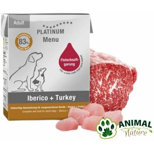 Platinum vlažna hrana za pse u konzervi sa mangulicom i ćuretinom Slike