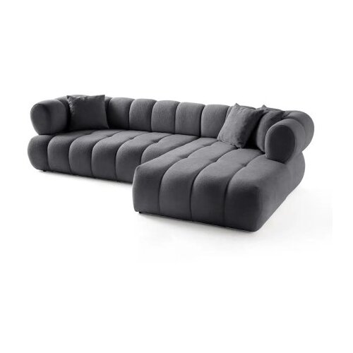 Atelier Del Sofa ugaona garnitura petra right dark grey Slike