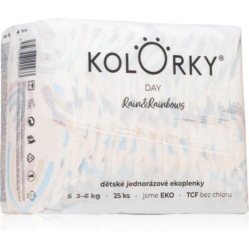 Kolorky Day Rain&Rainbow jednokratne EKO pelene veličina S 3-6 Kg 25 kom Cijene