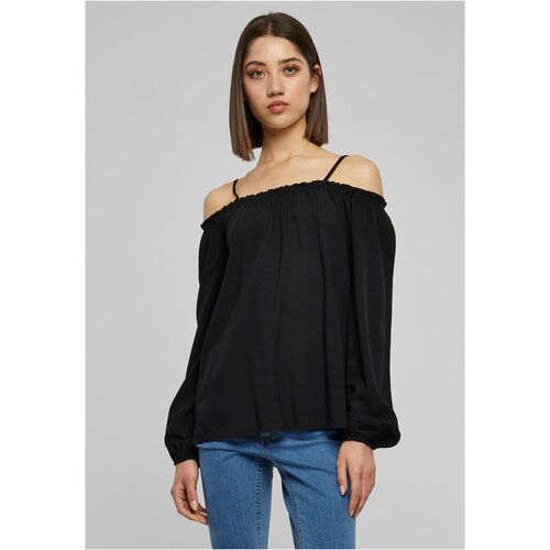 UC Ladies Women's Cold Shoulder Longsleeve Black Cene