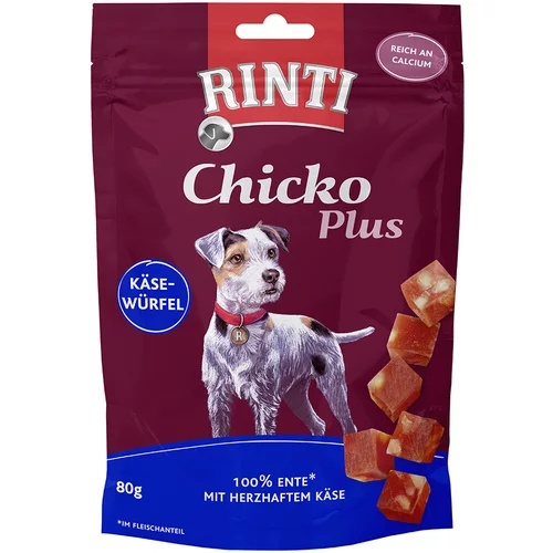 Rinti Chicko Plus kockice sa sirom i pačetinom - 6 x 80 g