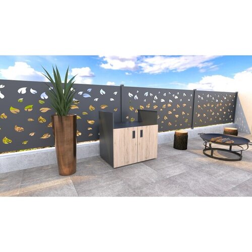 MS Viscom Ormarić za roštilj (D x Š x V: 90 x 63,4 x 92 cm, Hrast) Cijene