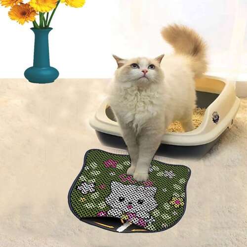 WALLXPERT Kdkafa0071 Multicolor Cat Litter Mat Cene