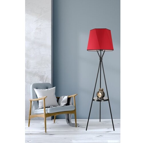 Opviq podna lampa venedik sehpali siyah Cene