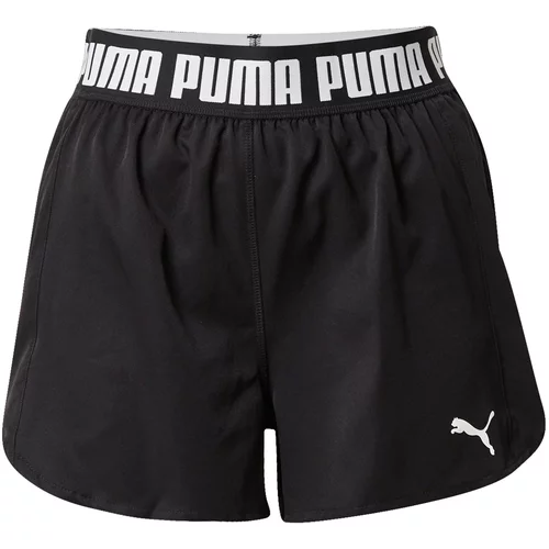 Puma Športne hlače 'Strong 3' črna / bela