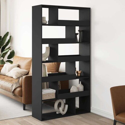 vidaXL Sobna pregrada crna 100 x 33 x 187,5 cm konstruirano drvo Cijene