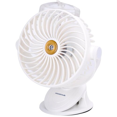 Aigostar Punjivi stoni ventilator sa stezaljkom 2W/5V 2400mAh USB beo Cene