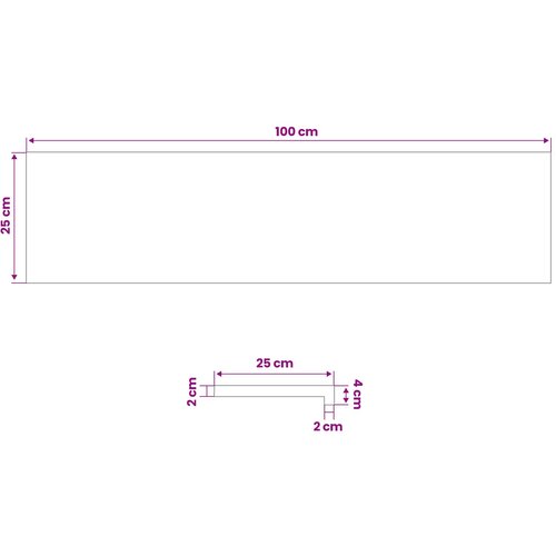  Prozorske klupice 2 kom. Crna 100 x 25 x 2 cm Čvrsto drvo bukve Slike