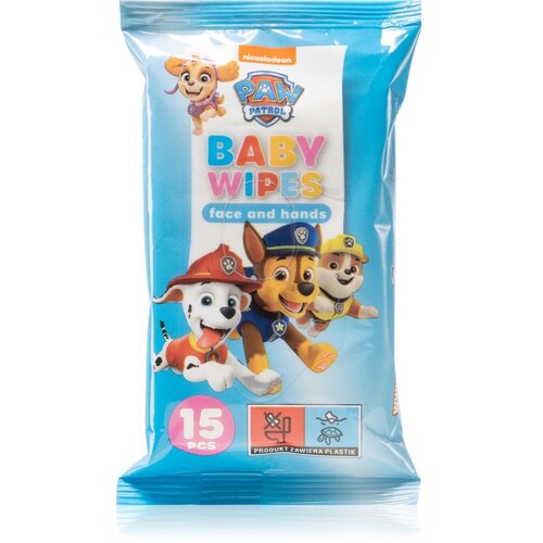 Nickelodeon Paw Patrol Baby Wipes vlažne maramice za djecu 15 kom Cijene