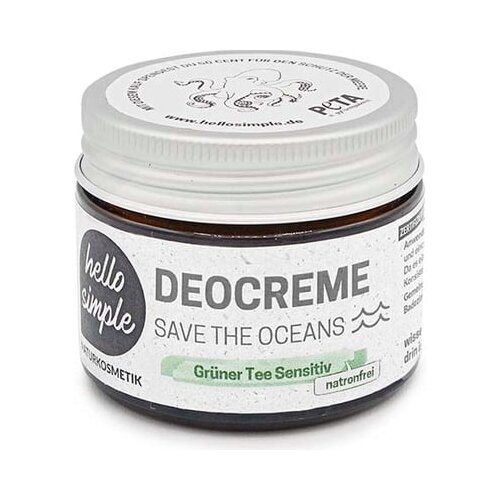 hello simple "save the oceans" dezodorans krema - sensitive zeleni čaj Cijene
