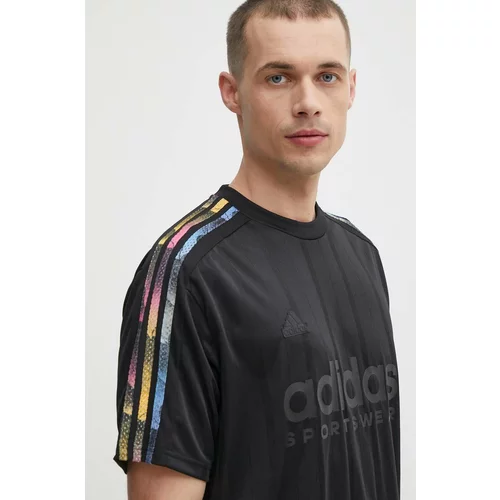 Adidas Majica kratkih rukava TIRO za muškarce, boja: crna, s tiskom, IP3786