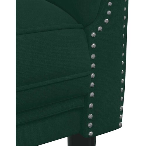  3-dijelni set sofa tamnozeleni bar&amp;scaron;unasti Slike