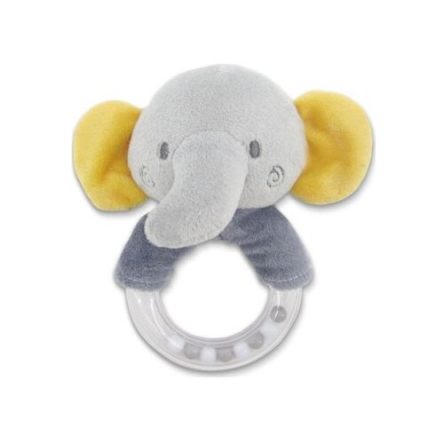 Lorelli plisana zvecka ring - elephant grey natural ( 10191360010 ) Cene