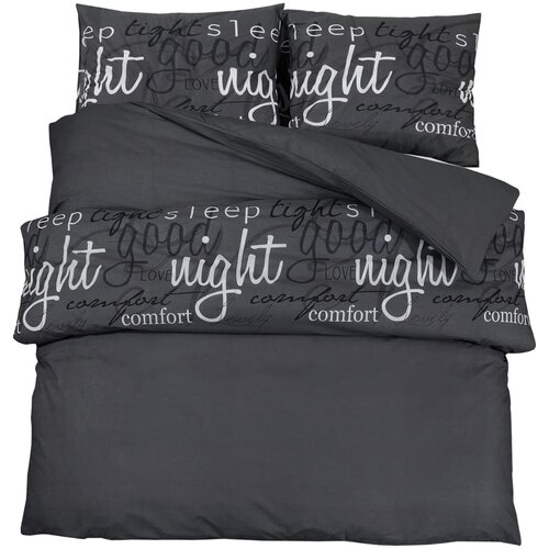 Maison Chic Komplet posteljnine - Posteljnina črna 200x220 cm bombaž, (21786861) Slike
